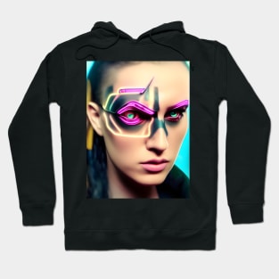 Enhanced Cyberpunk Woman Hoodie